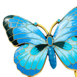 Maxbell Metal Bookmark Vintage Style Alloy Enamel Book Mark for Gift Reading Readers blue