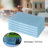Maxbell 5x Foam Slab Sheets DIY Polyurethane Foam Sheet for Micro Landscape Crafting 20cmx30cmx1.7cm