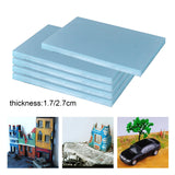 Maxbell 5x Foam Slab Sheets DIY Polyurethane Foam Sheet for Micro Landscape Crafting 20cmx30cmx1.7cm