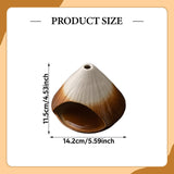 Maxbell Palo Santo Holder Handmade Ash Catcher Smudge Bowl for Desk Yoga Dining Room Brown