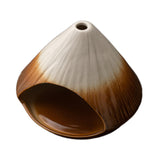 Maxbell Palo Santo Holder Handmade Ash Catcher Smudge Bowl for Desk Yoga Dining Room Brown
