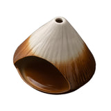 Maxbell Palo Santo Holder Handmade Ash Catcher Smudge Bowl for Desk Yoga Dining Room Brown