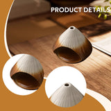 Maxbell Palo Santo Holder Handmade Ash Catcher Smudge Bowl for Desk Yoga Dining Room Brown