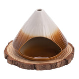 Maxbell Palo Santo Holder Handmade Ash Catcher Smudge Bowl for Desk Yoga Dining Room Brown