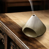 Maxbell Palo Santo Holder Handmade Ash Catcher Smudge Bowl for Desk Yoga Dining Room Green