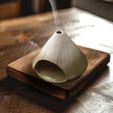 Maxbell Palo Santo Holder Handmade Ash Catcher Smudge Bowl for Desk Yoga Dining Room Green