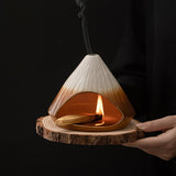 Maxbell Palo Santo Holder Handmade Ash Catcher Smudge Bowl for Desk Yoga Dining Room Green