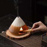 Maxbell Palo Santo Holder Handmade Ash Catcher Smudge Bowl for Desk Yoga Dining Room Blue