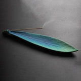 Maxbell Leaf Incense Holder Collectible Ash Catcher Tray for Home Cabinet  Large