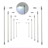Maxbell 10 Pieces Model Railway Train Lamp Posts 1: 75 Scale for Architecture Models