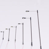 Maxbell 10 Pieces Model Railway Train Lamp Posts 1: 75 Scale for Architecture Models
