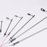Maxbell 10 Pieces Model Railway Train Lamp Posts 1: 75 Scale for Architecture Models