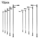 Maxbell 10 Pieces Model Railway Train Lamp Posts 1: 75 Scale for Architecture Models