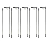Maxbell 10 Pieces Model Railway Train Lamp Posts 1: 75 Scale for Architecture Models