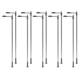Maxbell 10 Pieces Model Railway Train Lamp Posts 1: 75 Scale for Architecture Models