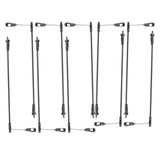 Maxbell 10 Pieces Model Railway Train Lamp Posts 1: 75 Scale for Architecture Models