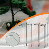 Maxbell 10 Pieces Model Railway Train Lamp Posts 1: 75 Scale for Architecture Models