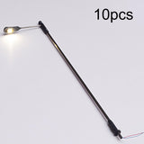 Maxbell 10 Pieces Model Railway Train Lamp Posts 1: 75 Scale for Architecture Models