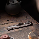 Maxbell Incense Holder Housewarming Gift Ash Catcher Tray for Restaurant Home Office Brown