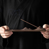 Maxbell Incense Holder Housewarming Gift Ash Catcher Tray for Restaurant Home Office Brown