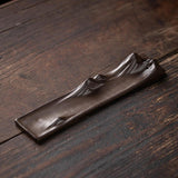 Maxbell Incense Holder Housewarming Gift Ash Catcher Tray for Restaurant Home Office Brown