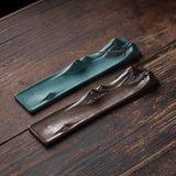 Maxbell Incense Holder Housewarming Gift Ash Catcher Tray for Restaurant Home Office Brown