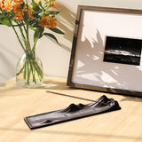 Maxbell Incense Holder Housewarming Gift Ash Catcher Tray for Restaurant Home Office Brown