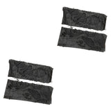 Maxbell 4x Women's Punk Fingerless Gloves Comfortable for Halloween Masquerade Party
