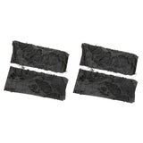 Maxbell 4x Women's Punk Fingerless Gloves Comfortable for Halloween Masquerade Party