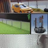 Maxbell Aluminum Wire Fence Model Sand Table Parts Fairy Garden Scenery Wire Fencing Hole Dia. 1mm to 2mm