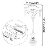 Maxbell Trailer Hook Tow Hook Connecting Rod for Remote Control Car Automotive Truck Black
