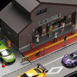 Maxbell 1/64 Japanese House Station Scene Artwork Micro Landscape Architecture Model