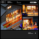 Maxbell 1/64 Japanese House Station Scene Artwork Micro Landscape Architecture Model