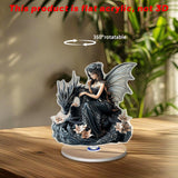 Maxbell Desktop Ornament Fairy and Dragon Tabletop Decor for Table Centerpiece Shelf