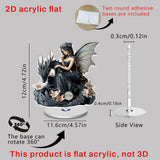 Maxbell Desktop Ornament Fairy and Dragon Tabletop Decor for Table Centerpiece Shelf