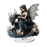 Maxbell Desktop Ornament Fairy and Dragon Tabletop Decor for Table Centerpiece Shelf