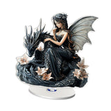 Maxbell Desktop Ornament Fairy and Dragon Tabletop Decor for Table Centerpiece Shelf