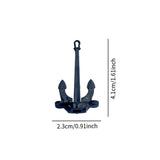 Maxbell 2Pcs RC Boat Anchors Miniature Anchors Rod Mini Hall Anchors for Kids Adults 2.3cmx4.1cm