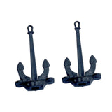 Maxbell 2Pcs RC Boat Anchors Miniature Anchors Rod Mini Hall Anchors for Kids Adults 2.3cmx4.1cm