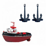 Maxbell 2Pcs RC Boat Anchors Miniature Anchors Rod Mini Hall Anchors for Kids Adults 3.5cmx6.4cm