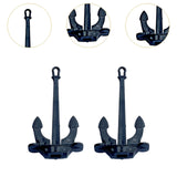 Maxbell 2Pcs RC Boat Anchors Miniature Anchors Rod Mini Hall Anchors for Kids Adults 3.5cmx6.4cm