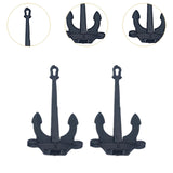Maxbell 2Pcs RC Boat Anchors Miniature Anchors Rod Mini Hall Anchors for Kids Adults 1.0cmx1.7cm