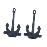 Maxbell 2Pcs RC Boat Anchors Miniature Anchors Rod Mini Hall Anchors for Kids Adults 1.6cmx2.4cm