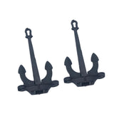 Maxbell 2Pcs RC Boat Anchors Miniature Anchors Rod Mini Hall Anchors for Kids Adults 1.6cmx2.4cm