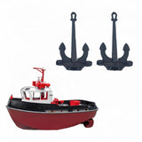 Maxbell 2Pcs RC Boat Anchors Miniature Anchors Rod Mini Hall Anchors for Kids Adults 1.6cmx2.4cm