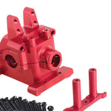 Maxbell Metal Front Gearbox Housing Gear Box Shell for 1/14 14301 14302 14303 RC Car Red