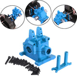 Maxbell Metal Front Gearbox Housing Gear Box Shell for 1/14 14301 14302 14303 RC Car Blue
