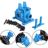 Maxbell Metal Front Gearbox Housing Gear Box Shell for 1/14 14301 14302 14303 RC Car Blue