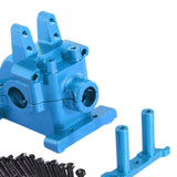 Maxbell Metal Front Gearbox Housing Gear Box Shell for 1/14 14301 14302 14303 RC Car Blue