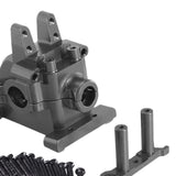 Maxbell Metal Front Gearbox Housing Gear Box Shell for 1/14 14301 14302 14303 RC Car Titanium color